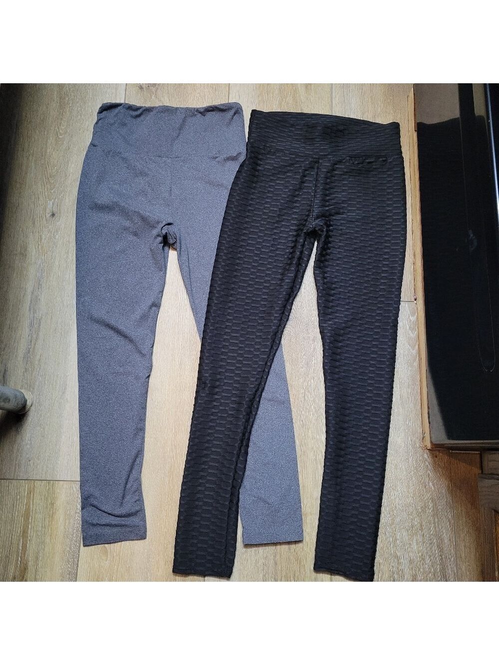 Gray Is M and Black Are S But Measure About The Same Leggings